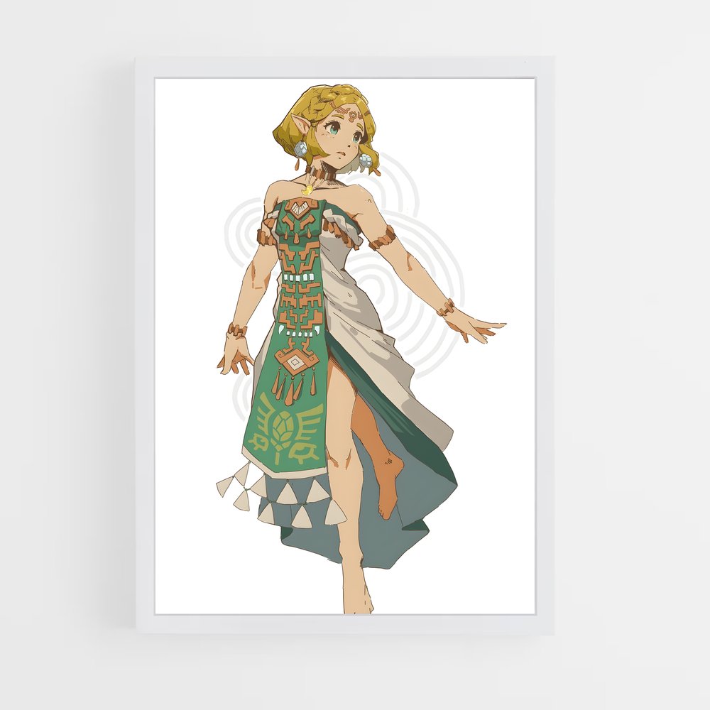 Poster Princess Zelda Entertainment Style élégant (vue 3)